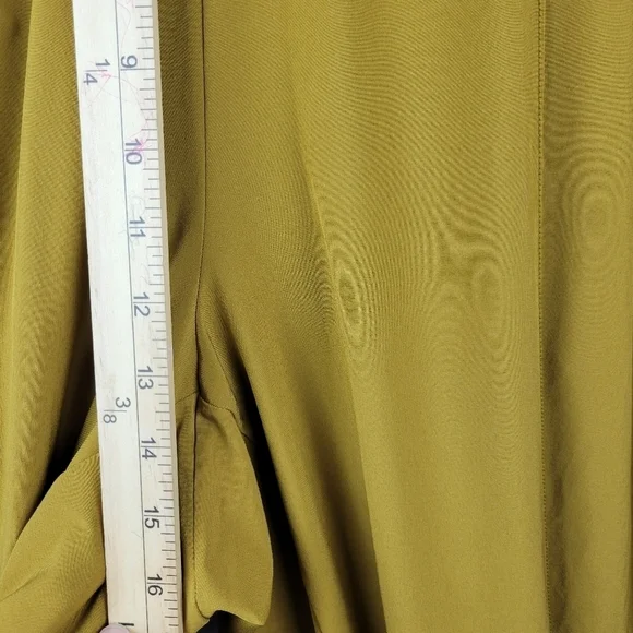 Athleta Nolita Wide Leg waistband Women's pants in Brass Yellow Size 20 #1 - Picture 9 of 14